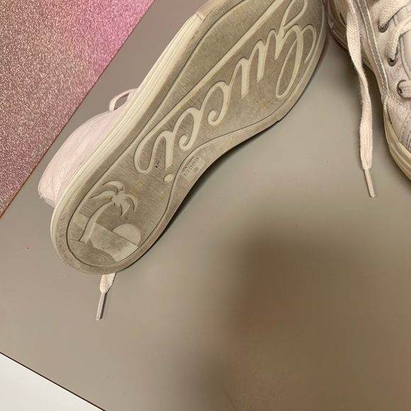 Authentic Gucci hightop sneakers size 37 grey/camel - Picture 2 of 9